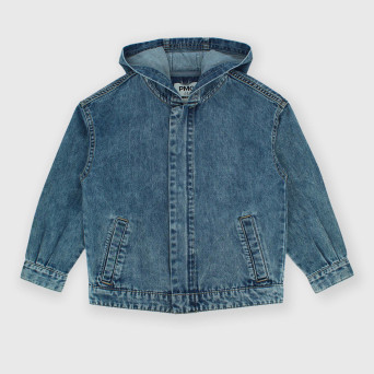 Giubbino in jeans da bambino, blu