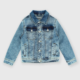 Giubbino in jeans da bambino, blu