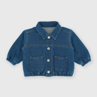 Giubbino in felpa da neonato, blu