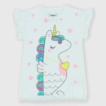 Copricostume in Jersey da bambina, bianco
