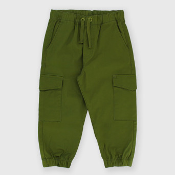 Boy's gabardine trousers, green