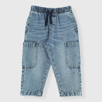 Pantalone in jeans da bambino, blu