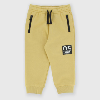 Pantalone in felpa da bambino, giallo