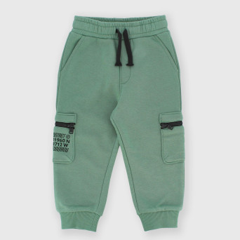 Pantalone in felpa da bambino, verde
