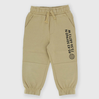 Pantalone in Jersey pesante da bambino, beige