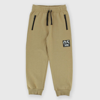 Pantalone in felpa da bambino, beige