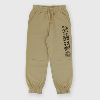 Pantalone in Jersey pesante da bambino, beige