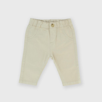 Pantalone in gabardina da neonato, beige