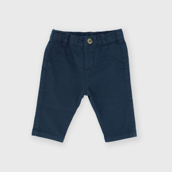 Pantalone in gabardina da neonato, blu