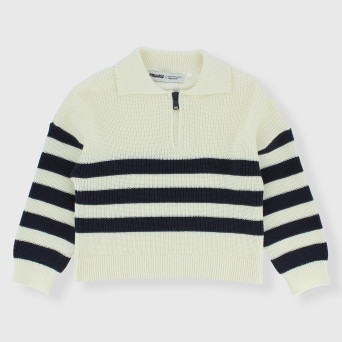 Boy's coton pullover, white