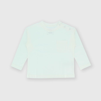 Pull en Jersey  manche longue  garçon,  blanc