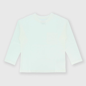 Langarm Jersey T-shirt für Jungen, weiss