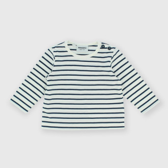Maglietta in Jersey a maniche lunghe da neonato, blu