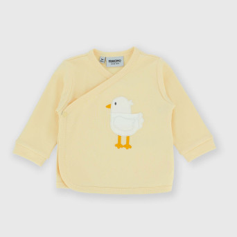 Interlock Herzwaermer für unisex, gelb.