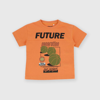 T-shirt in Jersey da bambino, arancio