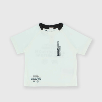 T-shirt in Jersey da bambino, bianco