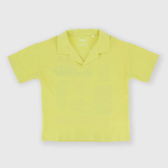 Polo in Jersey da bambino, giallo