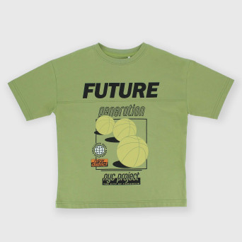 T-shirt in Jersey da bambino, verde
