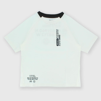 T-shirt in Jersey da bambino, bianco
