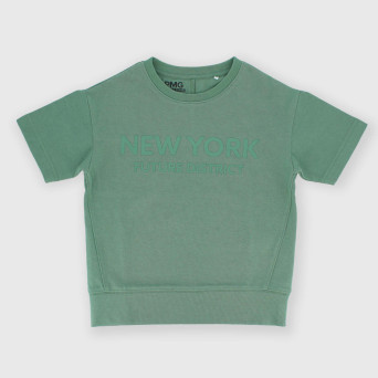 T-shirt in Jersey pesante da bambino, verde