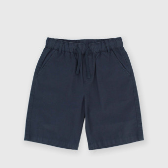 Bermuda in popeline da bambino, blu