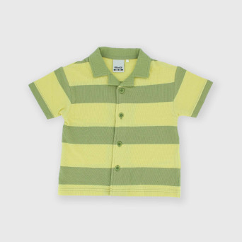 Camicia a maniche corte da bambino, verde