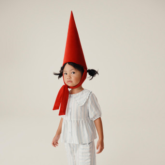 Camicia a maniche corte da bambina, blu