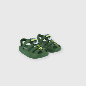 Pantoufles pour garçon vert