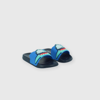 Pantoufles pour garçon bleu