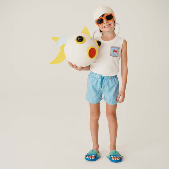 Pantaloncino mare da bambino, blu