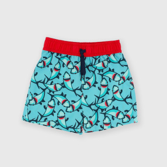 Pantaloncino mare da bambino, blu