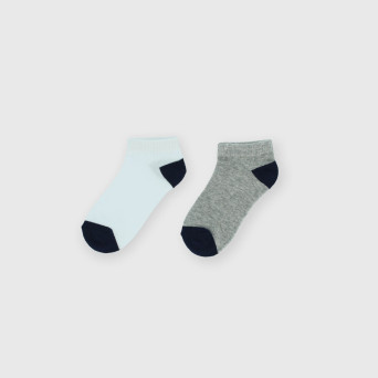 Confezione da due paia di pedulini da bambino, grigio