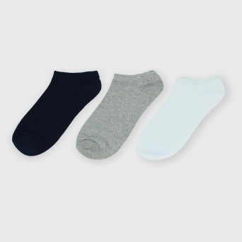 Confezione da tre paia di pedulini da bambino, grigio