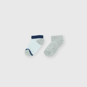 Confezione da due paia di pedulini da bambino, grigio