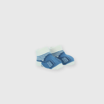 Newborn short socks, white