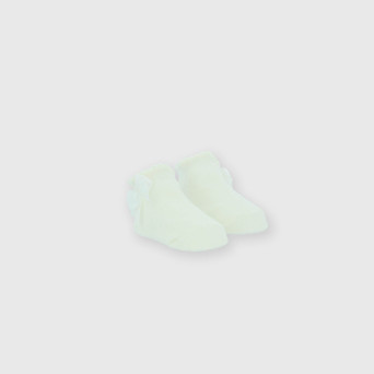 Chaussettes courtes nouveau-née, blanc