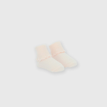 Calzini corti da neonata, rosa