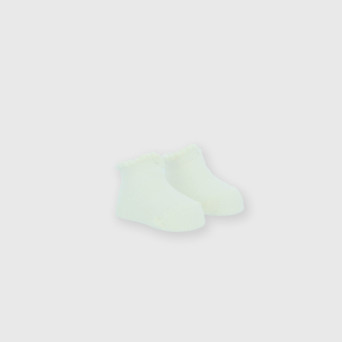 Calzini corti da neonata, bianco