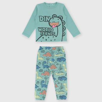 Pigiama in Jersey da bambino, verde