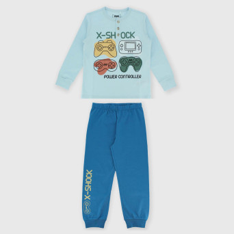 Pigiama in Jersey da bambino, blu