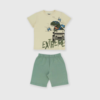 Pigiama in Jersey da bambino, beige