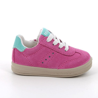 Scarpe da bambina fuxia con zip