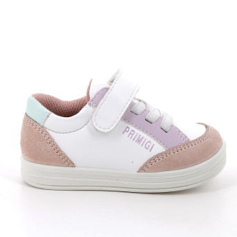 MÄDCHEN SNEAKER ROSA UND WEISS MIT VELCRO