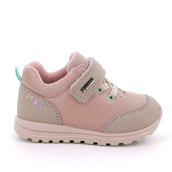 Sneaker gore-tex pour fille beige avec velcro
