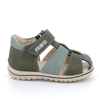 Sandale pour garçon vert avec velcro