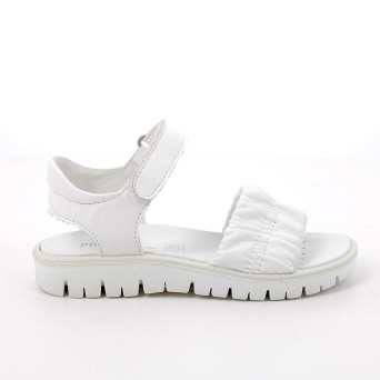 Sandals for girls white with velcro