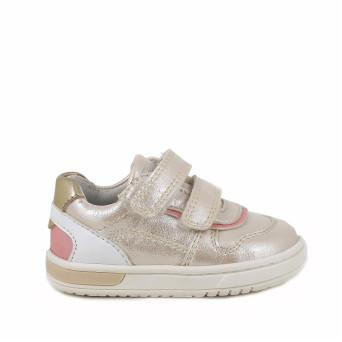MÄDCHEN SNEAKER BEIGE MIT VELCRO