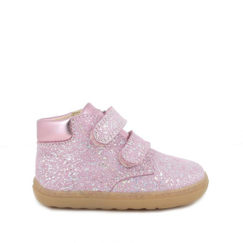 Scarpe da bambina viola con strap