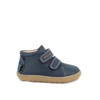 Scarpe da bambino blu con strap