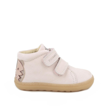Scarpe da bambina rosa e beige con strap